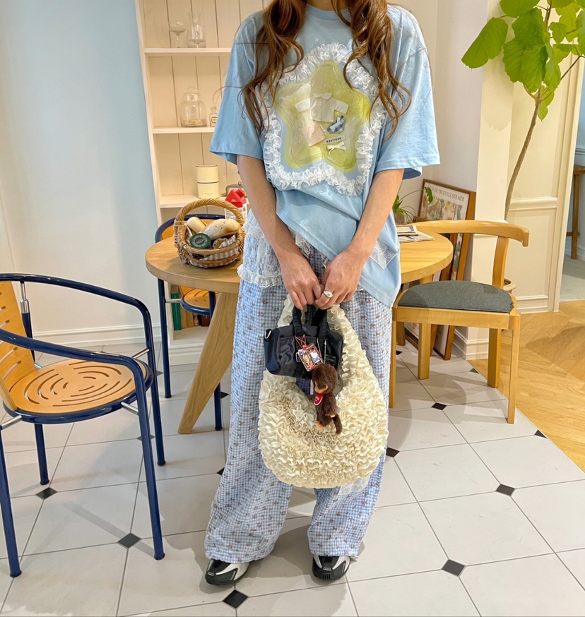 BOUTIQUE-L直郵韓國代購㊣女裝新品時尚人氣25春夏熱賣T恤BOUTIQUE-LT恤