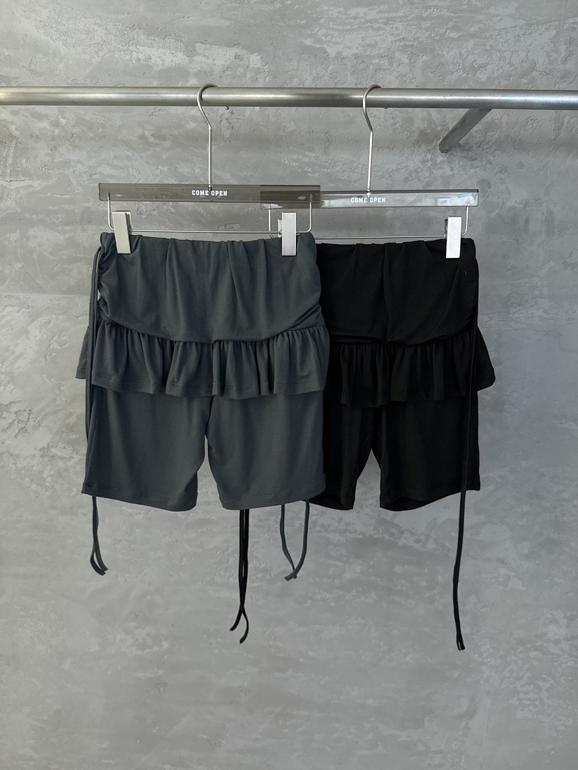 COME OPEN韓國㊣直郵東大門代購女裝新品時尚短褲短款褶皺COMP-(COME OPEN)短褲