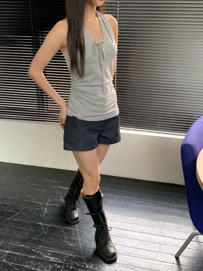 MURMUR直郵韓國代購㊣女裝新品時尚人氣休閑熱賣吊帶背心褶皺MURMUR吊帶/背心