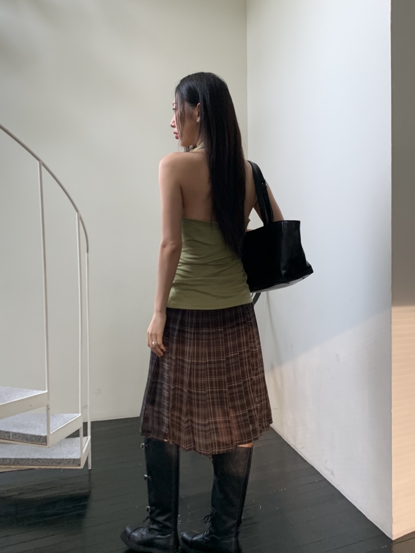 MURMUR直郵韓國代購㊣女裝新品時尚人氣休閑熱賣吊帶背心褶皺MURMUR吊帶/背心