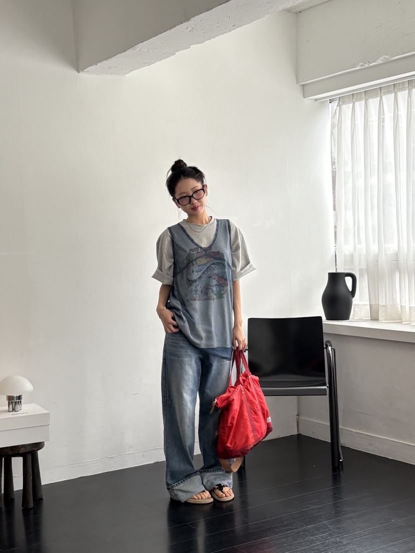 SUNDER MARKET直郵韓國代購㊣女裝新品時尚吊帶背心不含內搭SUNDER MARKET吊帶/背心