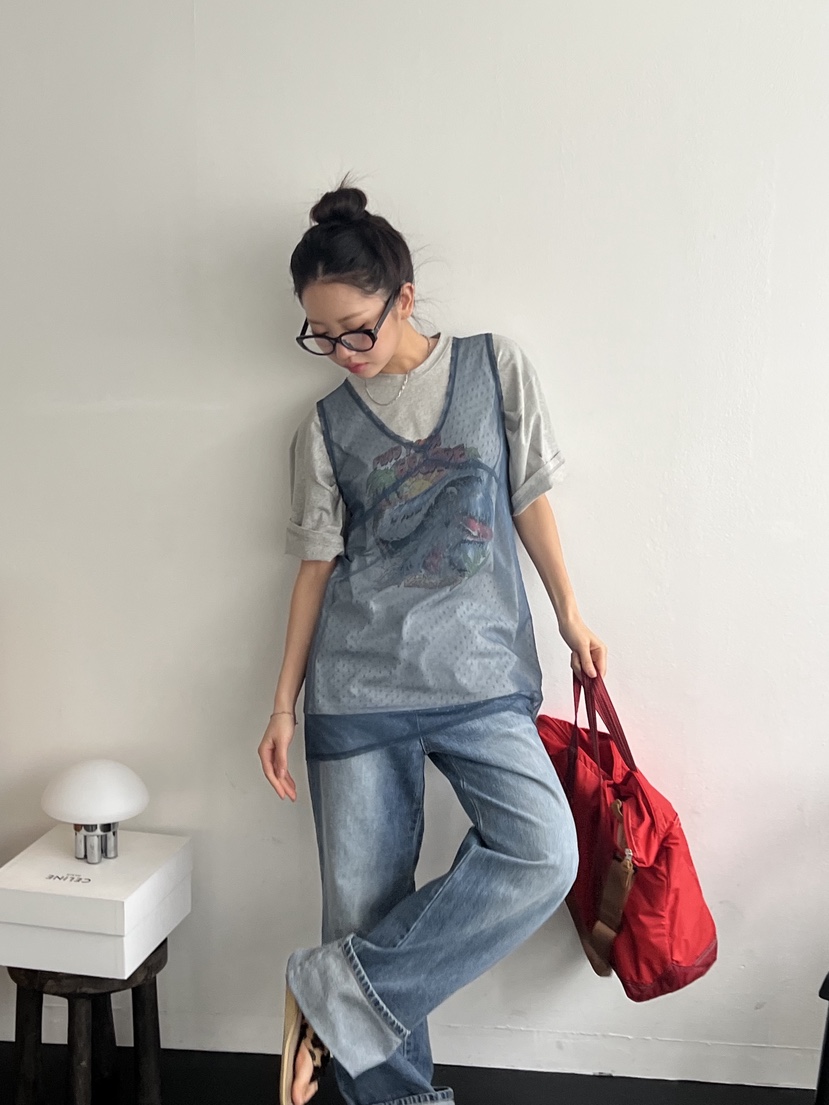 SUNDER MARKET直郵韓國代購㊣女裝新品時尚吊帶背心不含內搭SUNDER MARKET吊帶/背心
