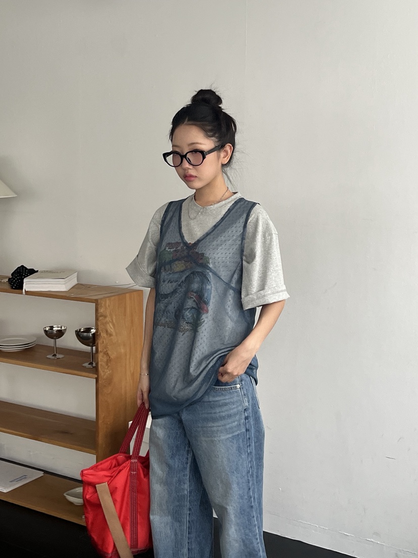 SUNDER MARKET直郵韓國代購㊣女裝新品時尚吊帶背心不含內搭SUNDER MARKET吊帶/背心