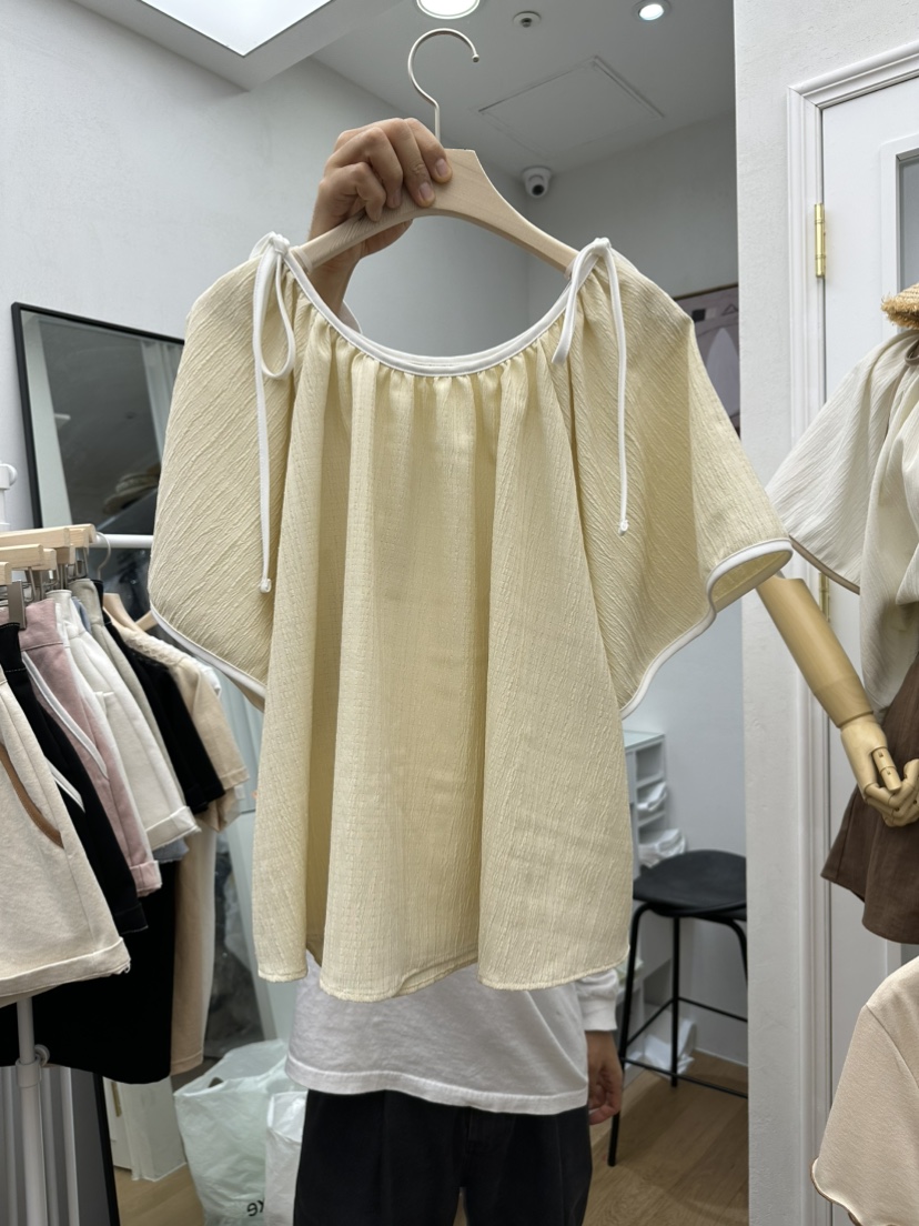 RE:FRESH-L韓國直郵㊣東大門實拍女裝新品25春夏襯衫蕾絲衫RE:FRESH襯衫/蕾絲衫圖色2