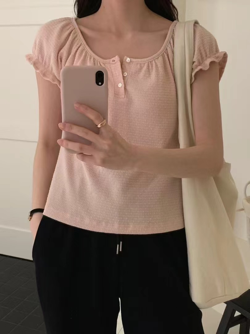 MOOD BEIGE韓國㊣直郵東大門代購女裝新品熱賣時尚人氣T恤MOOD BEIGET恤圖色3