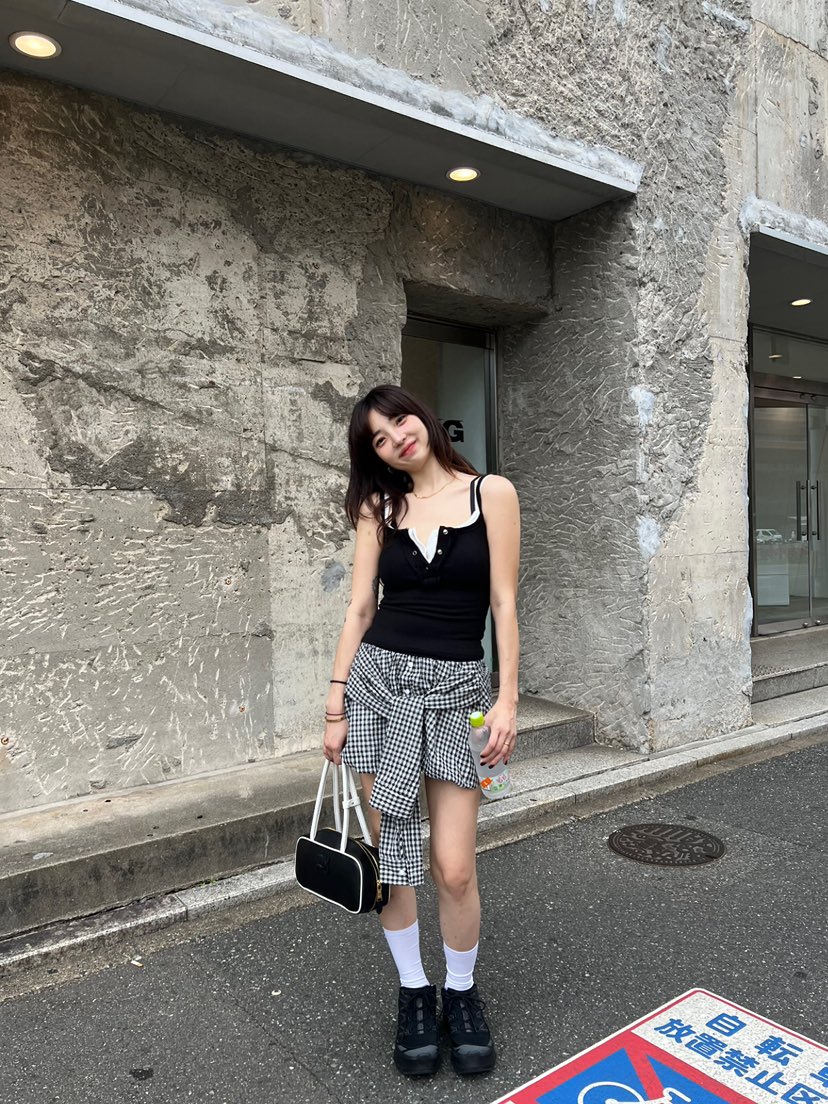 SOLAR韓國㊣直郵東大門代購女裝新款推薦25春夏短裙格紋半身裙SOLAR短裙