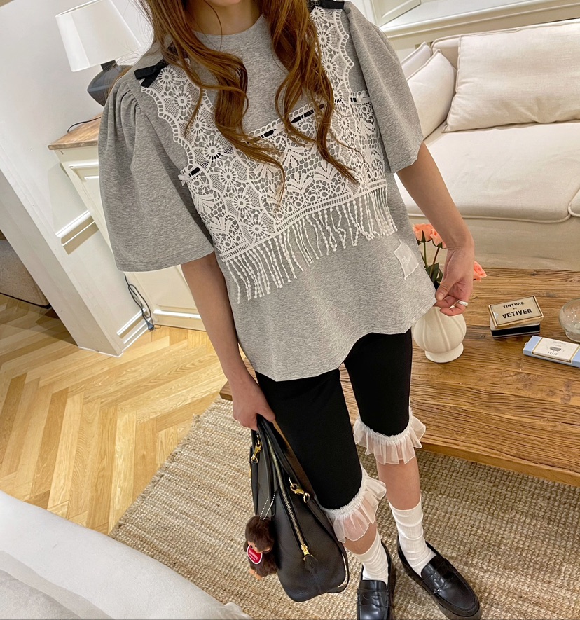 BOUTIQUE-L直郵韓國代購㊣女裝新品25春夏推薦人氣休閑T恤BOUTIQUE-LT恤