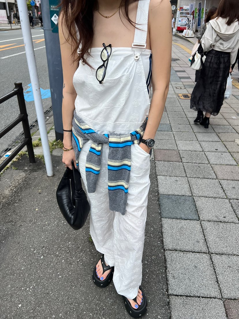 SOLAR韓國直郵㊣女裝新品熱賣推薦人氣時尚休閑25春夏背帶褲蕾絲SOLAR背帶褲
