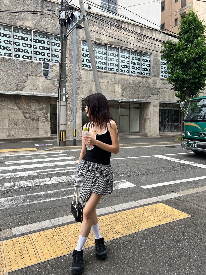SOLAR直郵韓國代購㊣女裝新品時尚休閑人氣25春夏熱賣吊帶背心SOLAR吊帶/背心
