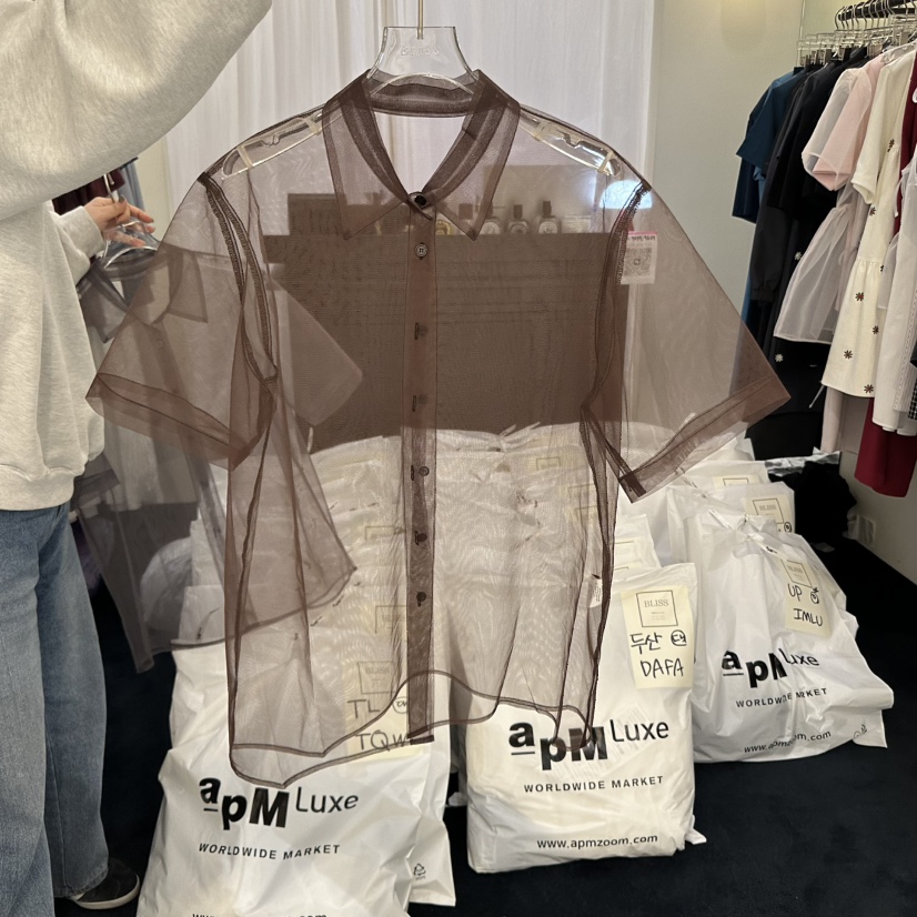 BLISS韓國直郵㊣女裝新品熱賣推薦休閑25春夏人氣襯衫蕾絲衫BLISS襯衫/蕾絲衫圖色3