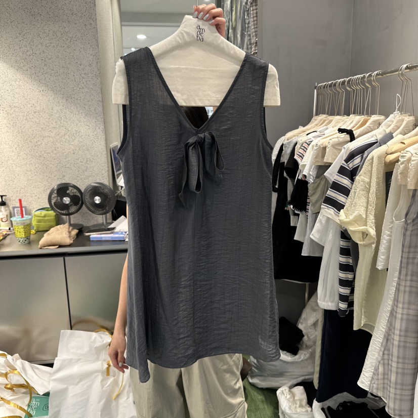 AMOEBA韓國㊣直郵東大門代購女裝新款推薦25春夏連衣裙雙面AMOEBA連衣裙圖色3