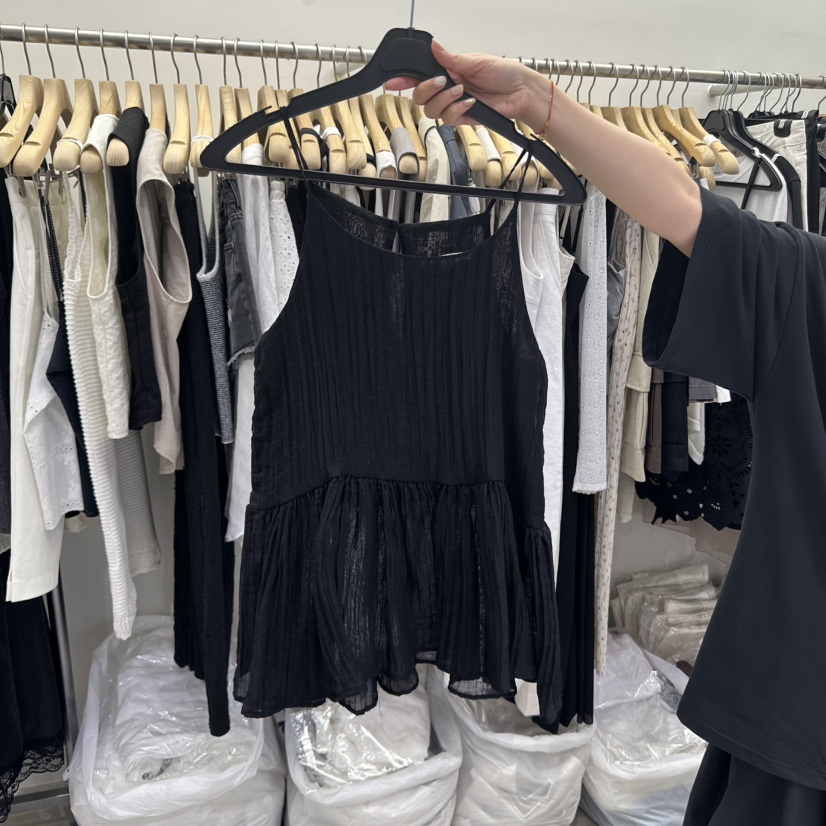 VIVEL韓國㊣直郵東大門代購女裝新品時尚休閑25春夏吊帶背心VIVEL吊帶/背心圖色3