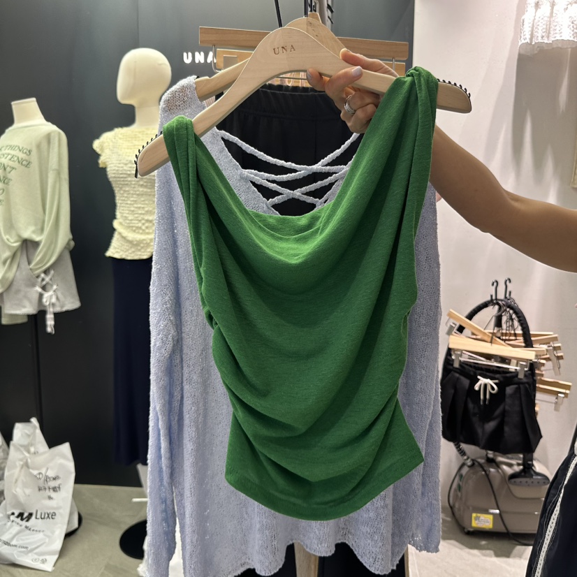 UNA/THE MAY韓國直郵㊣東大門實拍女裝新款人氣熱賣吊帶背心THEMAY/UNA吊帶/背心圖色4