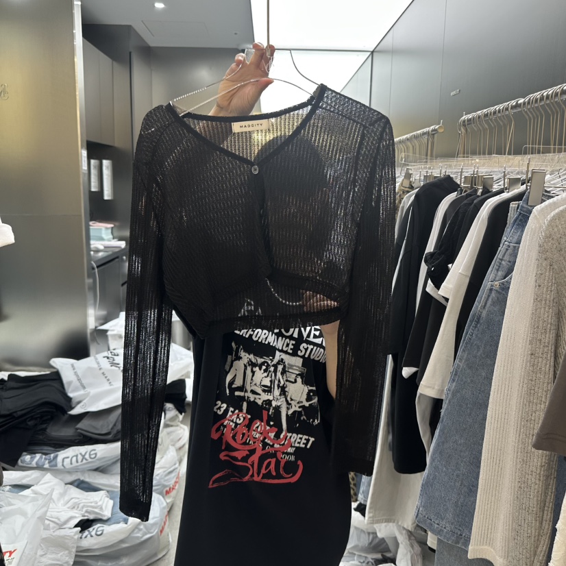 MADCITY韓國直郵㊣女裝新款熱賣25春夏時尚推薦休閑人氣針織衫MADCITY針織衫圖色3