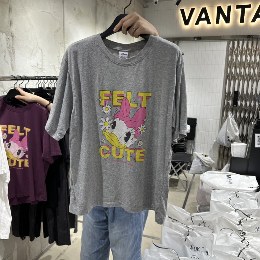 VANTA韓國直郵㊣女裝新款推薦熱賣時尚休閑25春夏人氣T恤VANTAT恤圖色2
