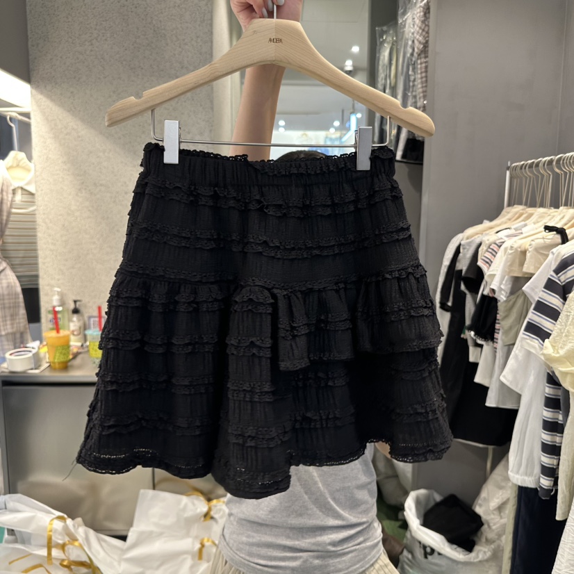 AMOEBA韓國直郵㊣女裝新品25春夏休閑推薦時尚熱賣短裙雙面AMOEBA短裙圖色2