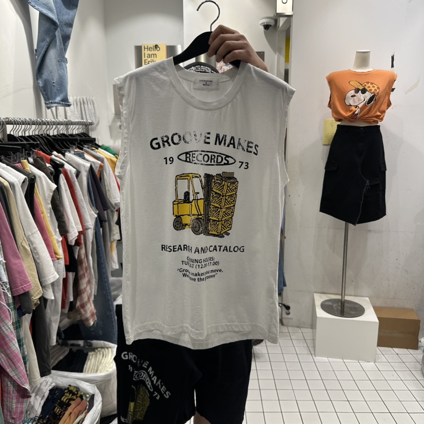 THE WEEKND直郵韓國代購㊣女裝新品熱賣推薦人氣時尚吊帶背心THE WEEKND吊帶/背心圖色1