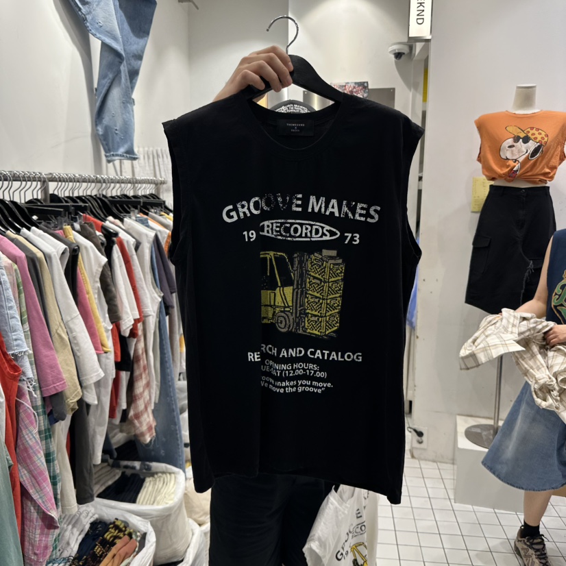 THE WEEKND直郵韓國代購㊣女裝新品熱賣推薦人氣時尚吊帶背心THE WEEKND吊帶/背心圖色2