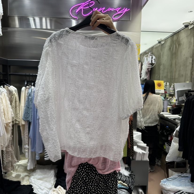 RUNWAY-런웨이韓國直郵㊣東大門實拍女裝新款時尚襯衫蕾絲衫RUNWAY襯衫/蕾絲衫
