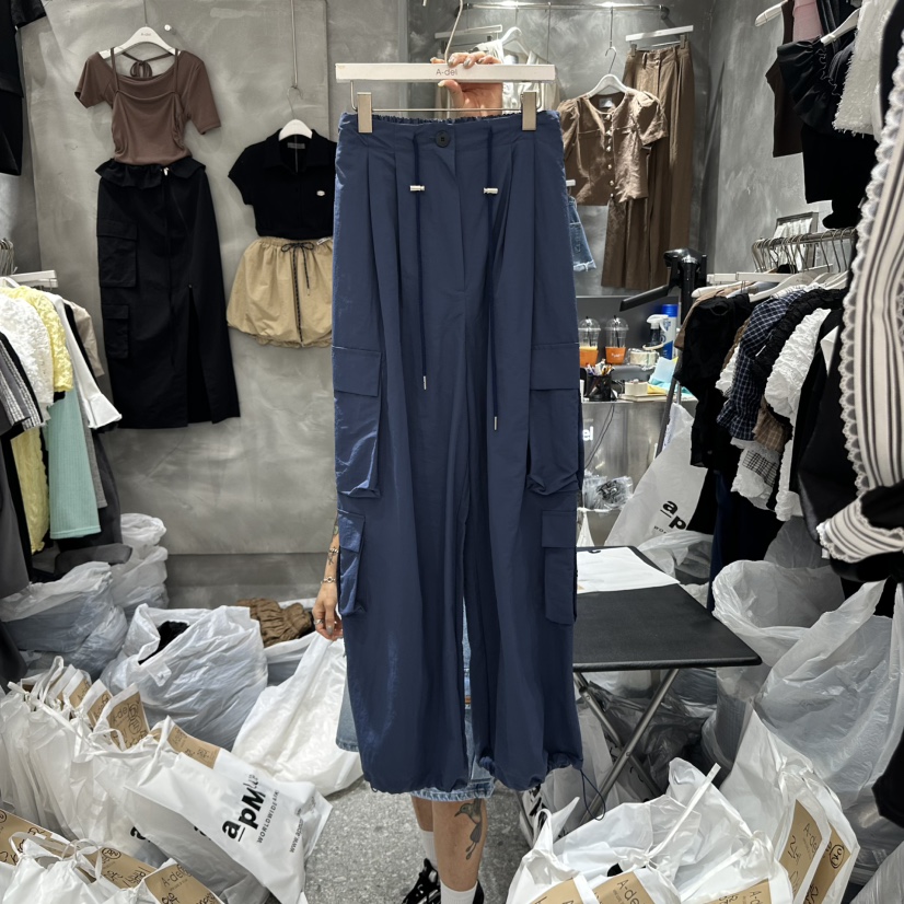 A-DEL直郵韓國代購㊣女裝新品熱賣推薦時尚休閑25春夏休閑褲A-DEL休閑褲圖色2
