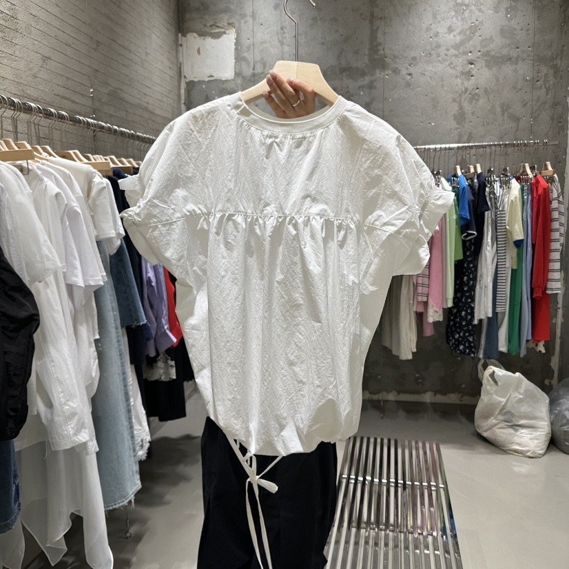 JUNI韓國㊣直郵東大門代購女裝新品人氣時尚25春夏襯衫蕾絲衫my juni襯衫/蕾絲衫