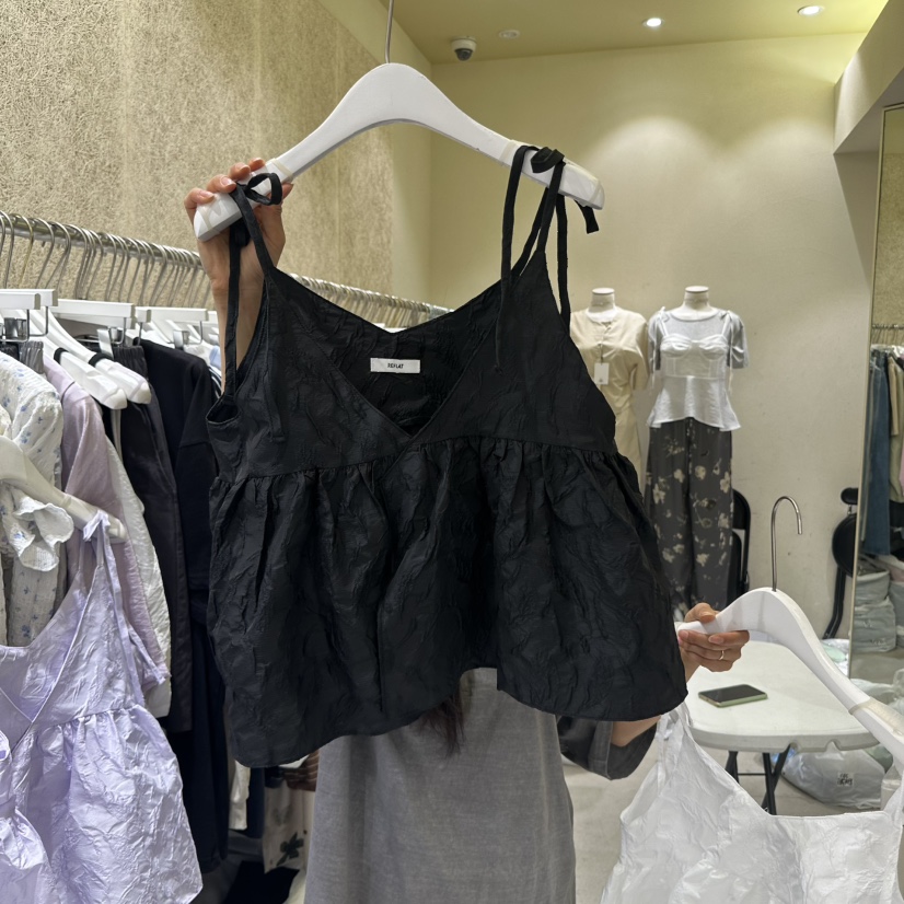 REFLAT韓國㊣直郵東大門代購女裝新品25春夏休閑吊帶背心緊身REFLAT吊帶/背心圖色3