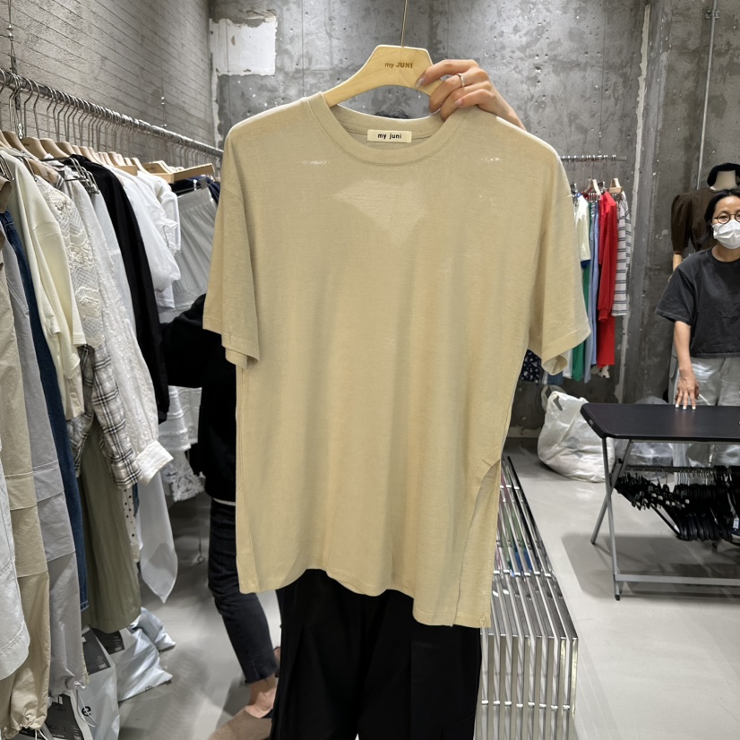 JUNI韓國㊣直郵東大門代購女裝新品人氣熱賣時尚推薦休閑T恤my juniT恤圖色2