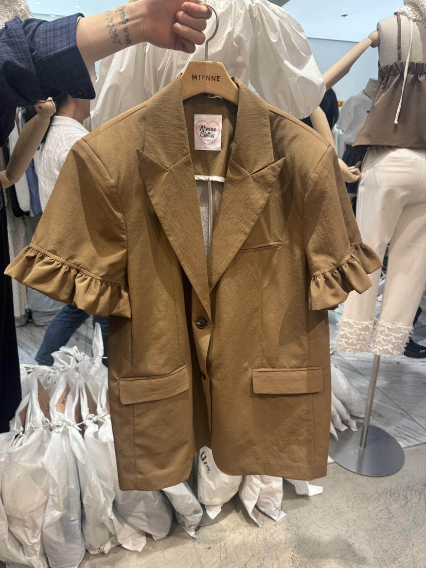 MIENNE直郵韓國代購㊣女裝新品25春夏人氣推薦休閑夾克兔子MIENNE夾克圖色3
