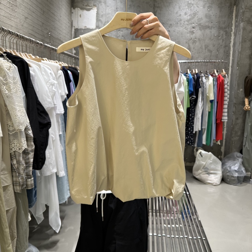 JUNI韓國直郵㊣東大門實拍女裝新品25春夏人氣熱賣吊帶背心my juni吊帶/背心圖色2