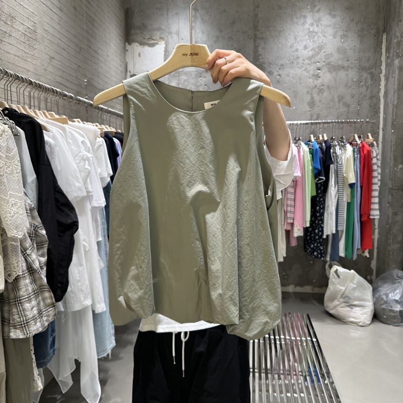 JUNI韓國直郵㊣東大門實拍女裝新品25春夏人氣熱賣吊帶背心my juni吊帶/背心圖色3