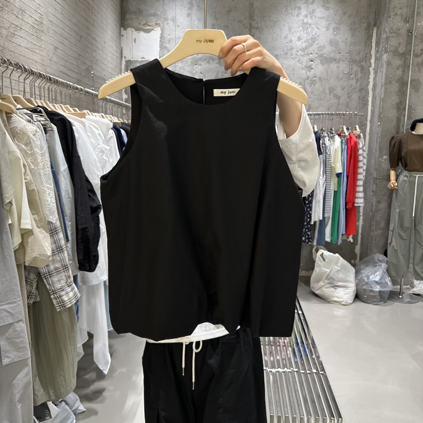 JUNI韓國直郵㊣東大門實拍女裝新品25春夏人氣熱賣吊帶背心my juni吊帶/背心圖色4