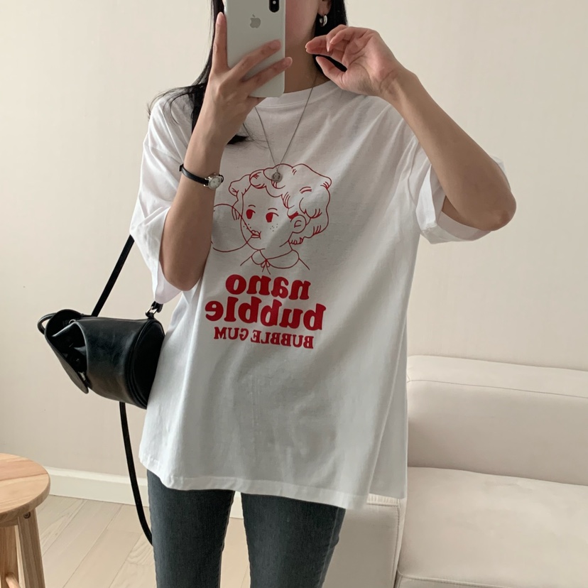 HELLO JINI韓國㊣直郵東大門代購女裝新品人氣25春夏熱賣T恤HELLO JINIT恤