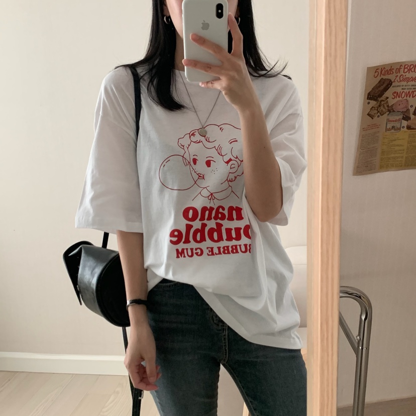 HELLO JINI韓國㊣直郵東大門代購女裝新品人氣25春夏熱賣T恤HELLO JINIT恤