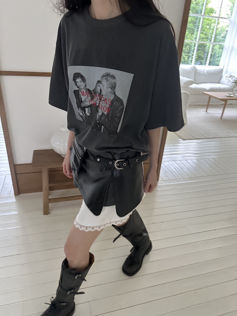 BOWIE韓國㊣直郵東大門代購女裝新品人氣熱賣推薦時尚25春夏T恤BOWIET恤