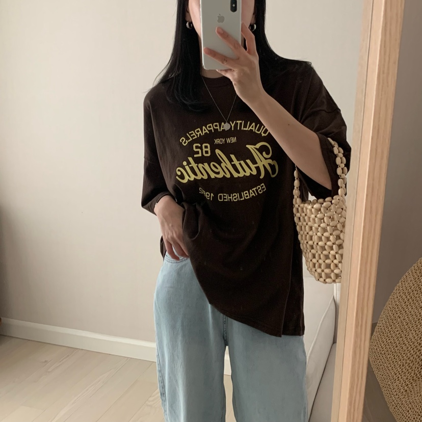 HELLO JINI韓國直郵㊣女裝新品休閑時尚熱賣推薦人氣25春夏T恤HELLO JINIT恤
