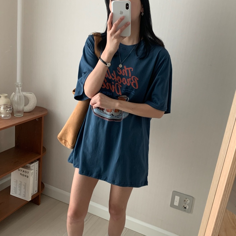 FROMJINI韓國直郵㊣東大門實拍女裝新款休閑推薦人氣時尚T恤FROMJINIT恤