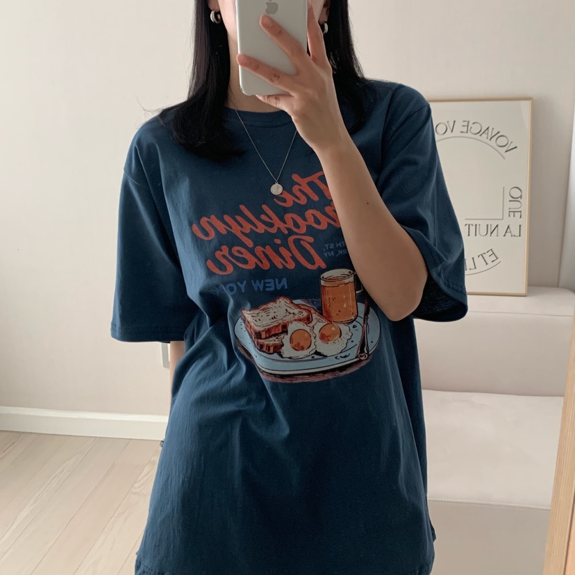 FROMJINI韓國直郵㊣東大門實拍女裝新款休閑推薦人氣時尚T恤FROMJINIT恤