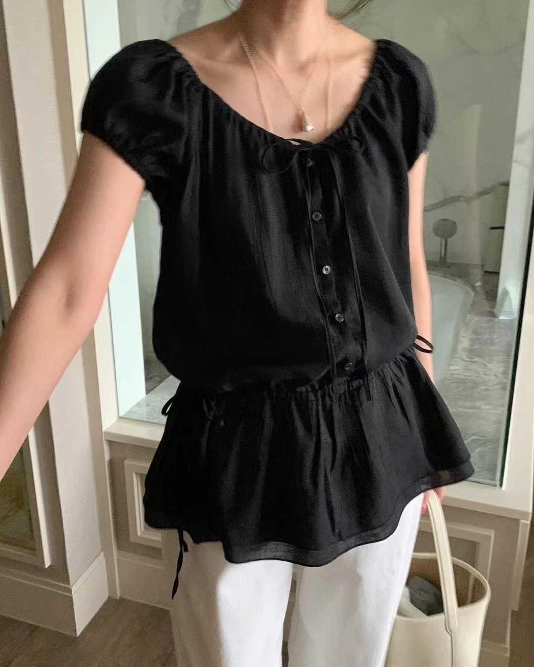 LONDON LACE-런던레이스-T直郵韓國代購㊣女裝新品熱賣襯衫蕾絲衫LONDON LACE襯衫/蕾絲衫圖色2