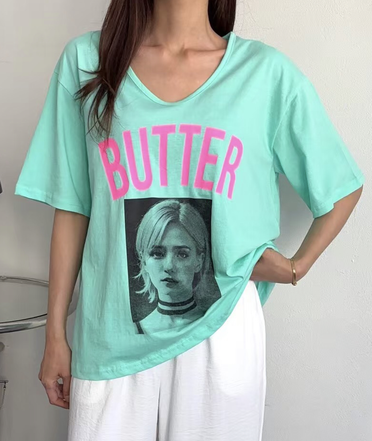 ENTER直郵韓國代購㊣女裝新款25春夏時尚人氣熱賣休閑推薦T恤ENTERT恤圖色2