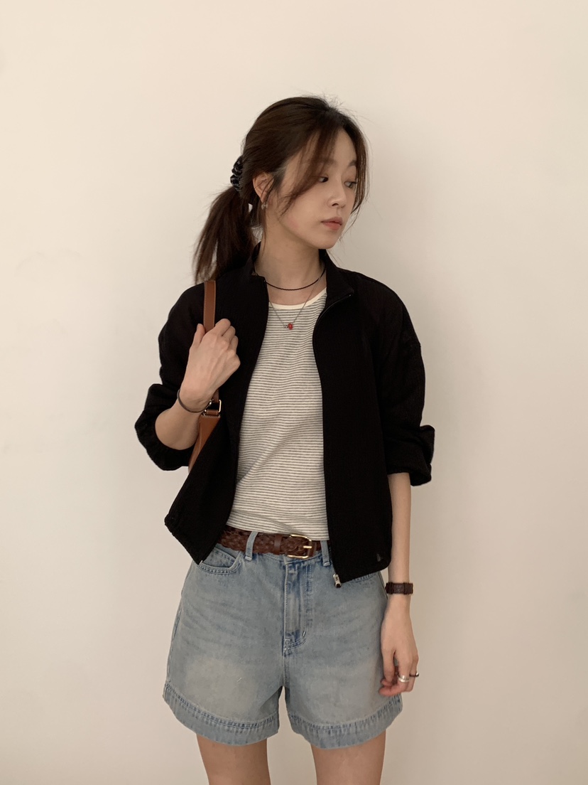 BAKING POWDER韓國㊣直郵東大門代購女裝新款25春夏休閑夾克BAKING POWDER夾克