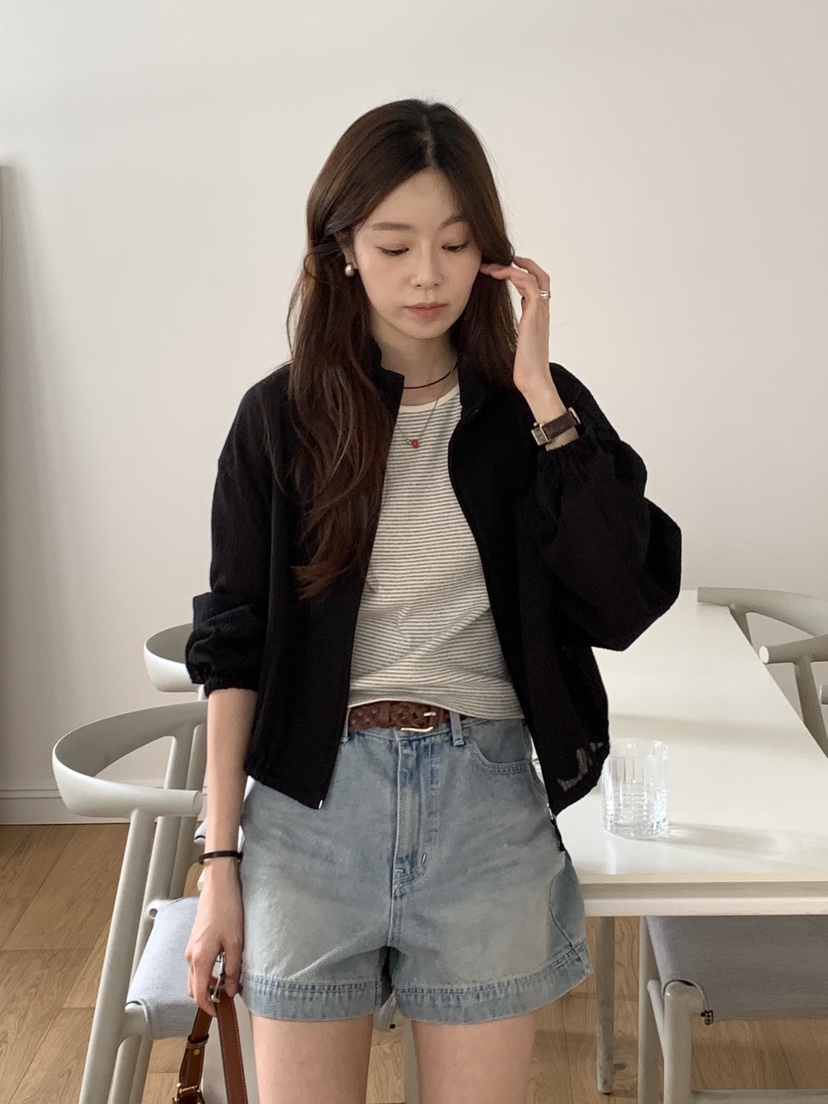BAKING POWDER韓國㊣直郵東大門代購女裝新款25春夏休閑夾克BAKING POWDER夾克