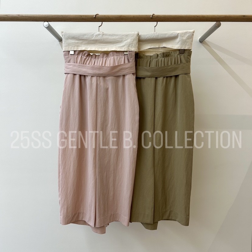 GENTLE B韓國直郵㊣女裝新品25春夏推薦半身裙中短裙含腰帶GENTLE B半身裙/中短裙