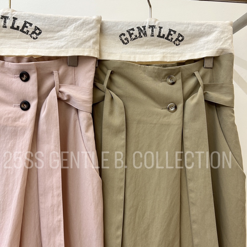 GENTLE B韓國直郵㊣女裝新品25春夏推薦半身裙中短裙含腰帶GENTLE B半身裙/中短裙