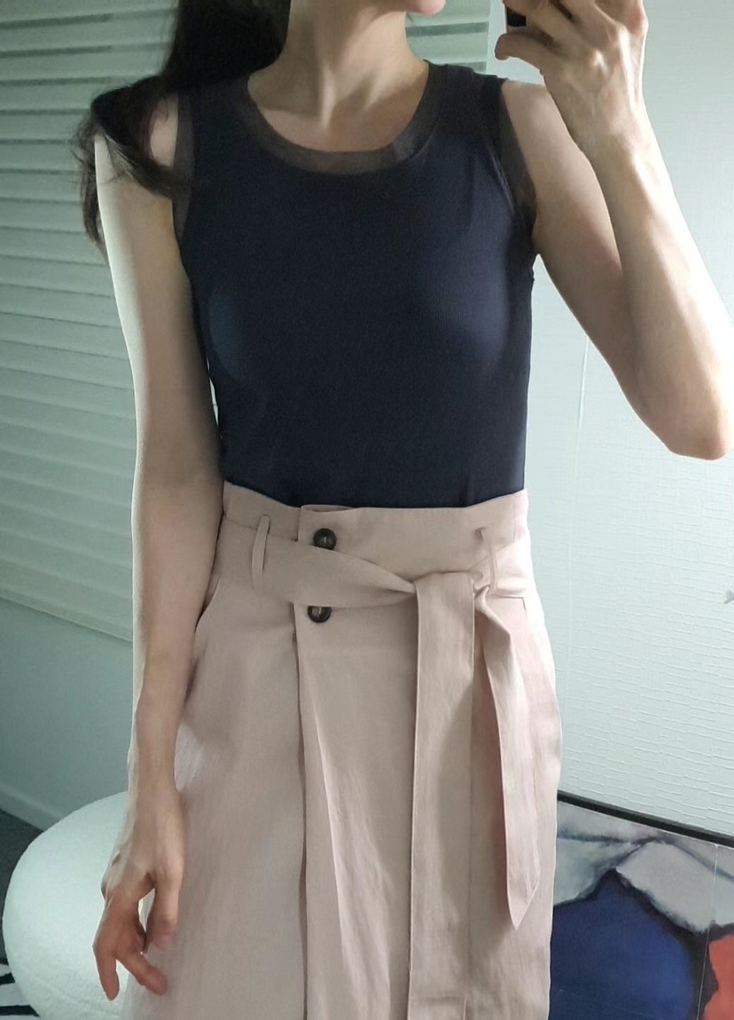 GENTLE B韓國直郵㊣女裝新品25春夏推薦半身裙中短裙含腰帶GENTLE B半身裙/中短裙