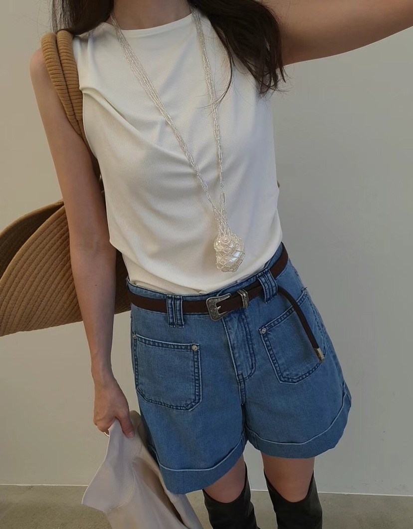 GENTLE B韓國㊣直郵東大門代購女裝新款熱賣休閑吊帶背心披肩GENTLE B吊帶/背心