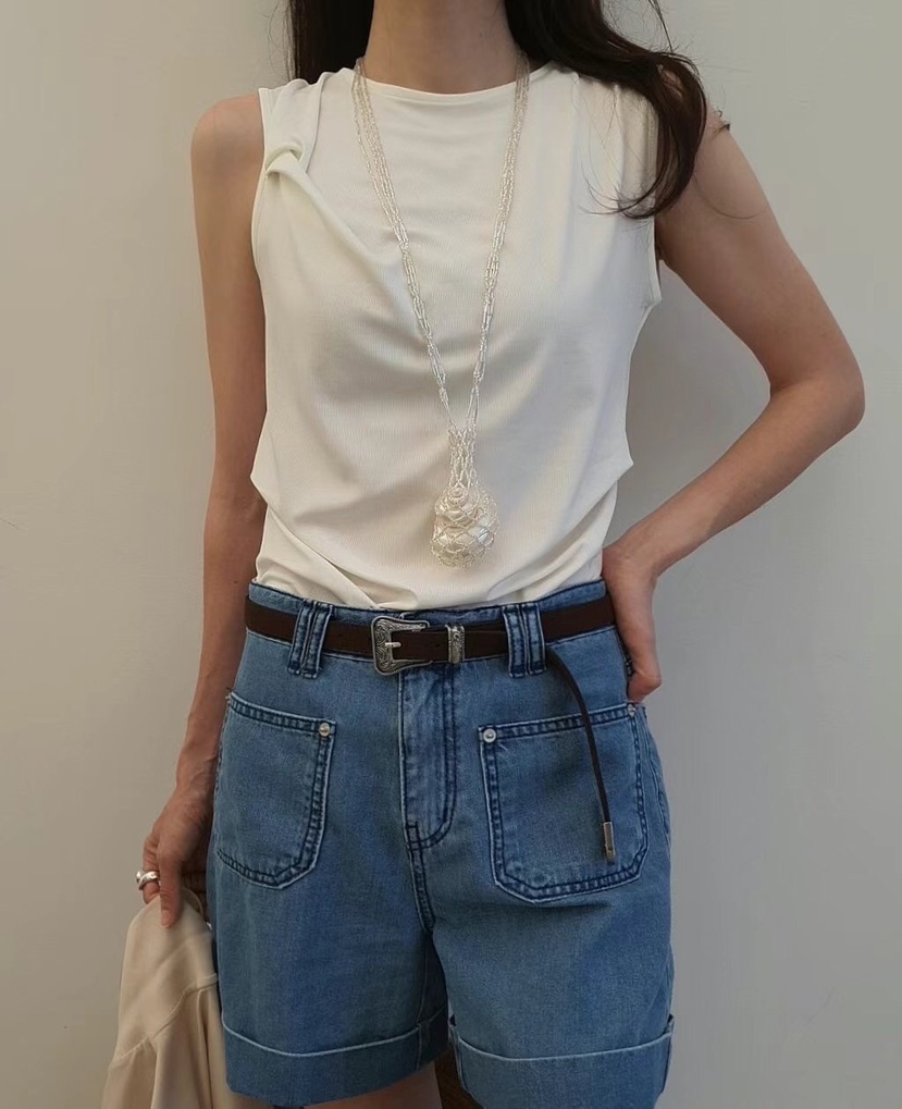 GENTLE B韓國㊣直郵東大門代購女裝新款熱賣休閑吊帶背心披肩GENTLE B吊帶/背心圖色2