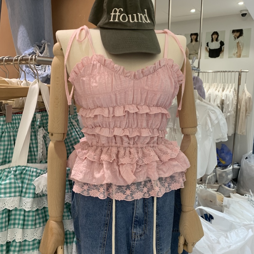 BY FLOW韓國㊣直郵東大門代購女裝新品人氣時尚25春夏吊帶背心BY FLOW吊帶/背心圖色2