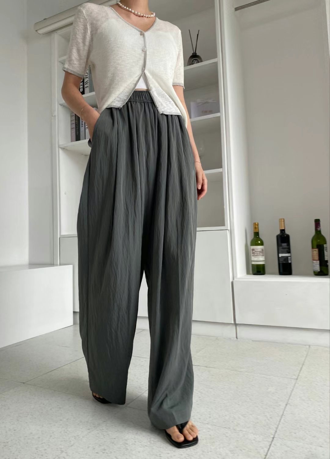 MARFA-말파-T韓國㊣直郵東大門代購女裝新品25春夏休閑褲MARFA-T休閑褲
