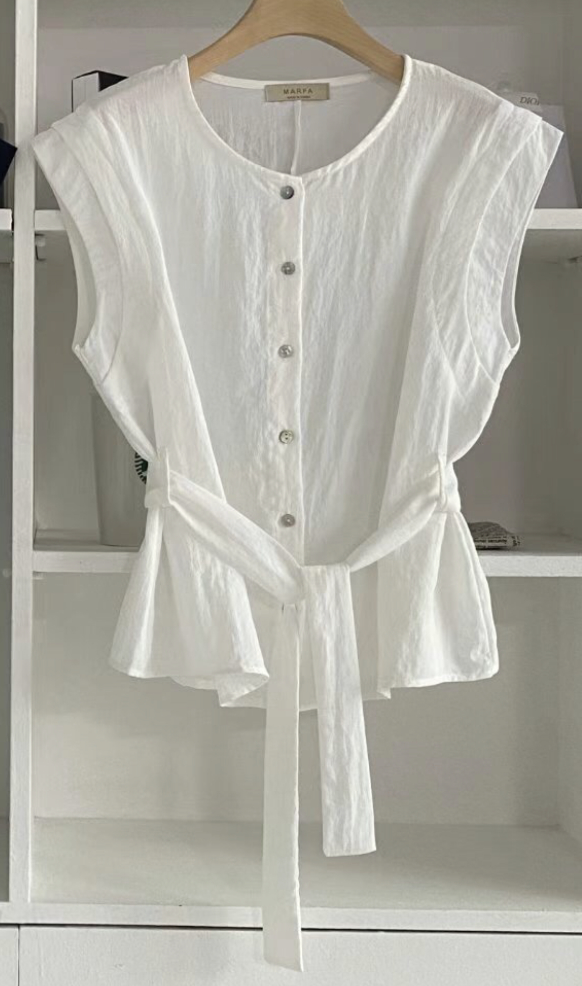 MARFA-말파-T直郵韓國代購㊣女裝新品25春夏熱賣馬甲含腰帶MARFA-T馬甲圖色2