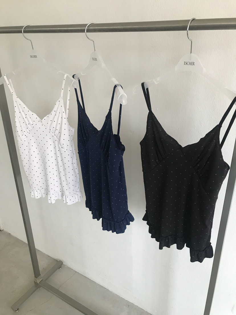 ESCHER韓國㊣直郵東大門代購女裝新款休閑時尚25春夏吊帶背心ESCHER吊帶/背心